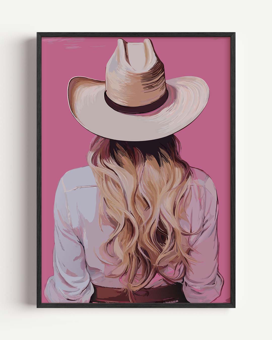 Western Droom – paas portret poster als wanddecoratie