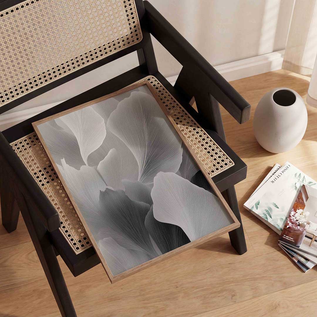 Abstracte bladeren – abstracte wandkunst als portret poster