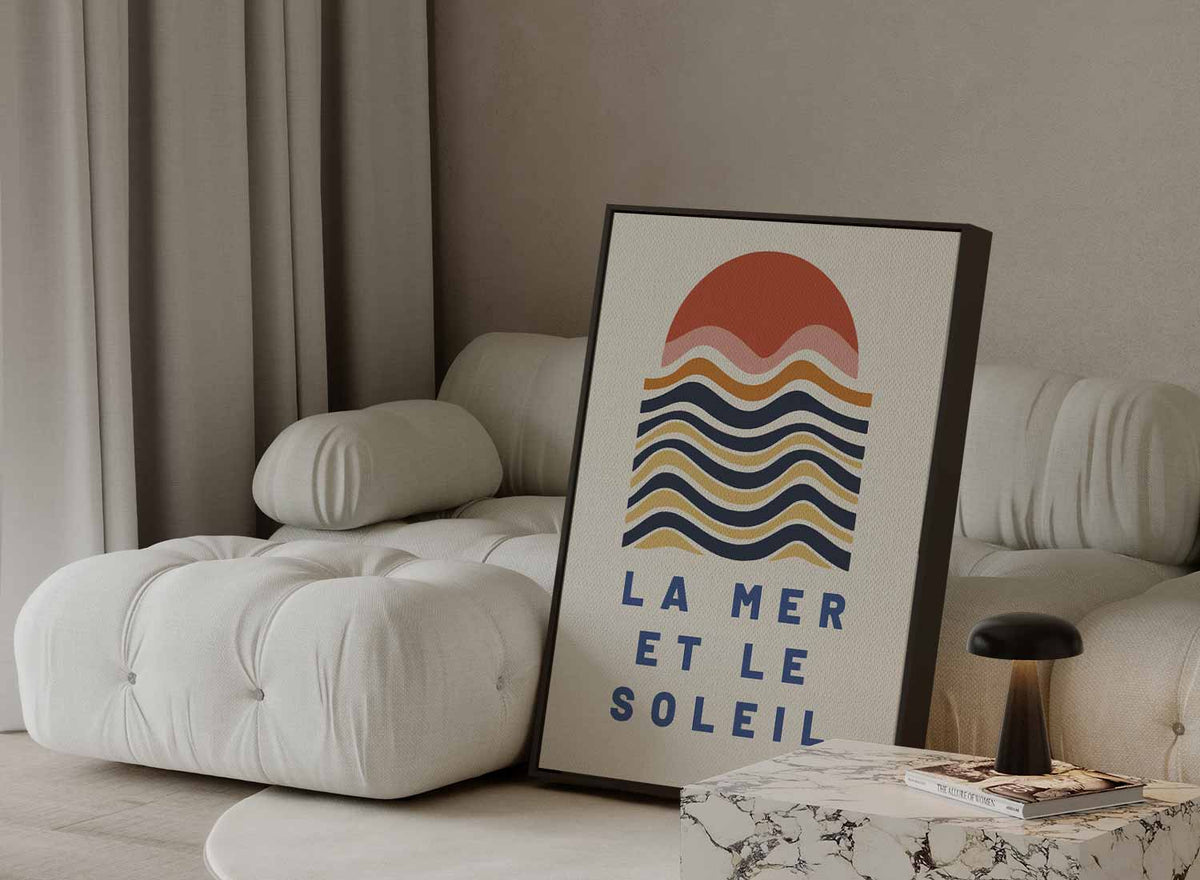 Zonsondergang aan Zee – dibond kunstwerk als wanddecoratie