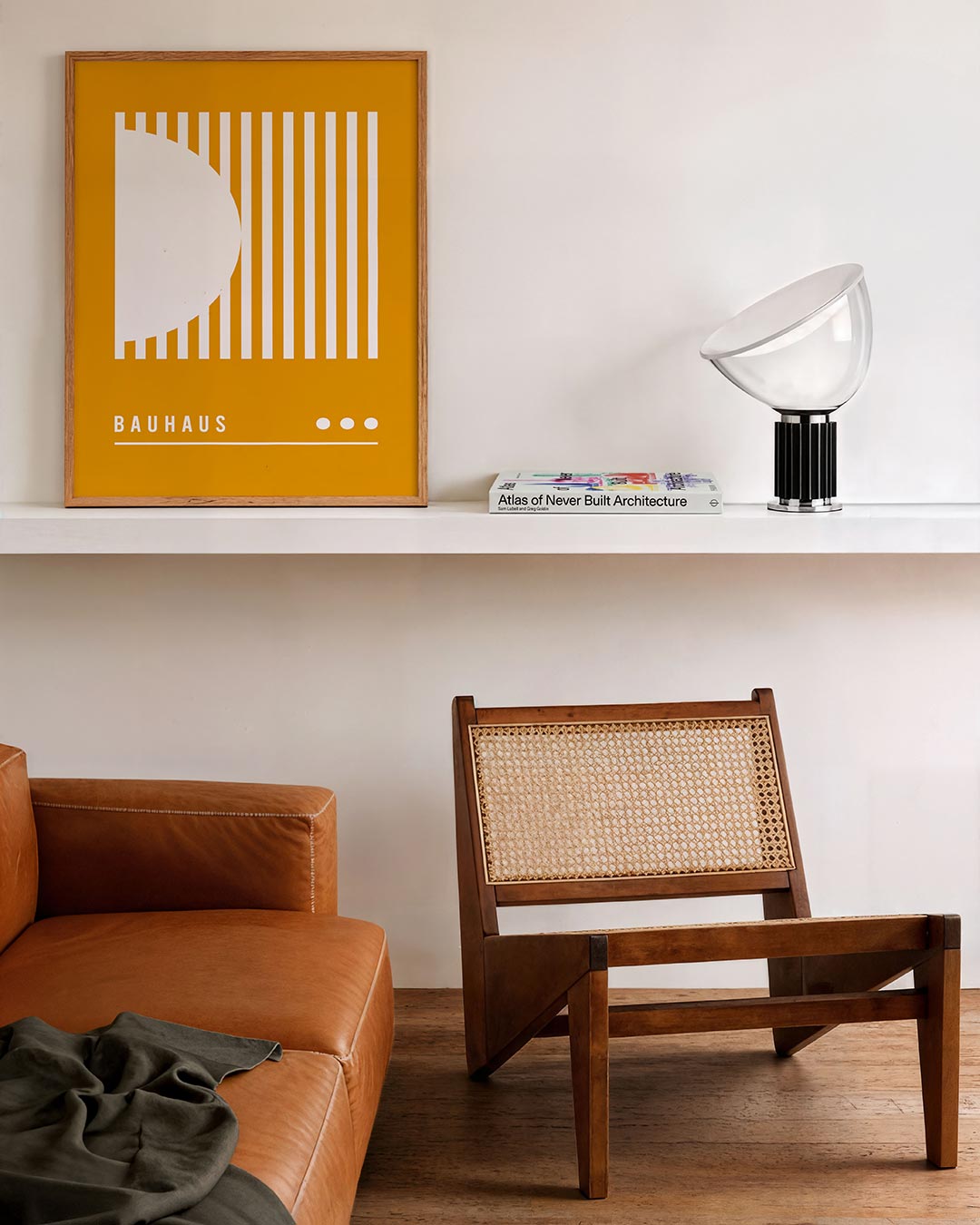 Lijnen en vlakken – staande Bauhaus poster voor aan de muur