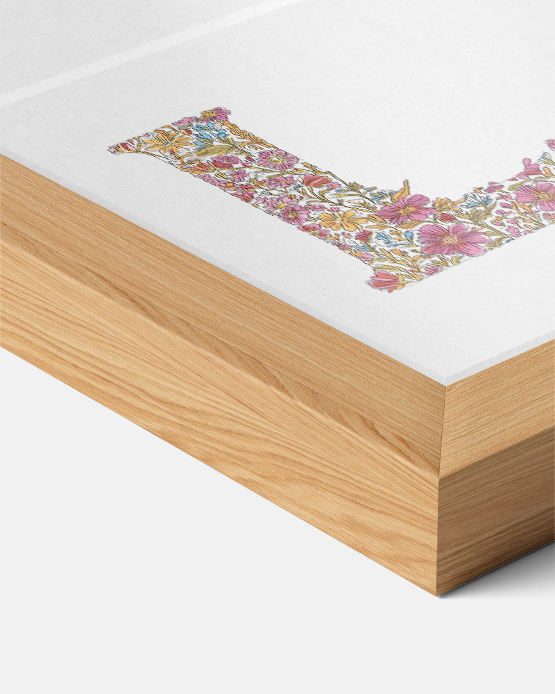 Bloemenletter Poster L – kids poster als vrolijke staande wanddecoratie