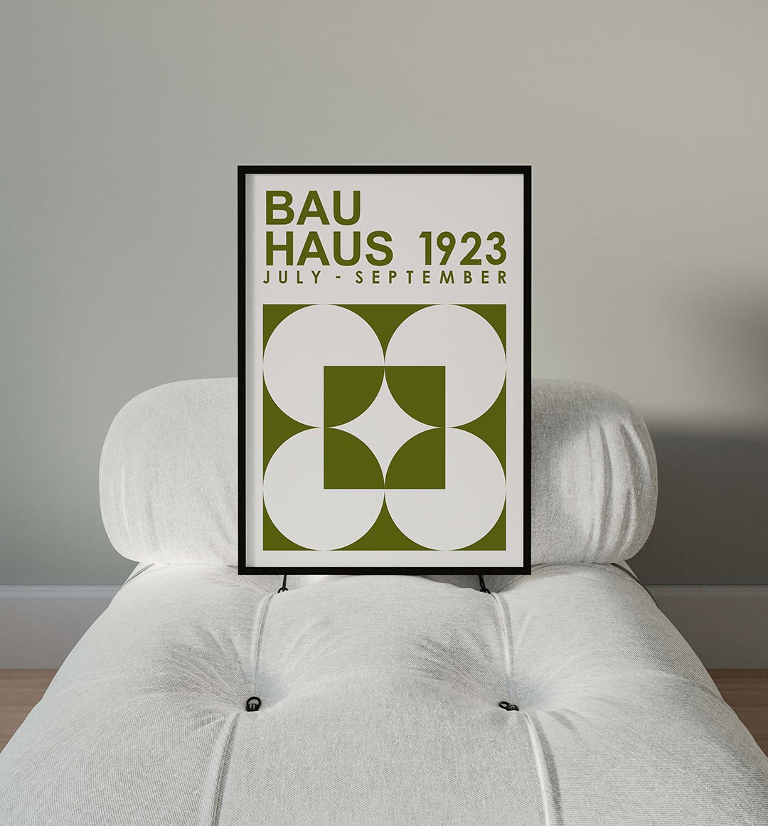 Vormen en vlakken – moderne Bauhaus wandkunst als poster