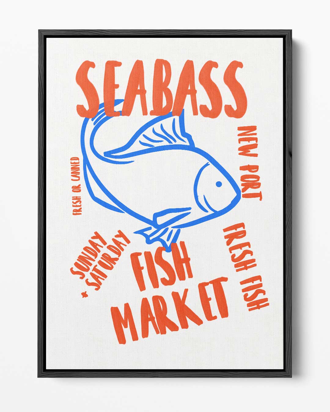 Vismarkt Poster – portret kunstwerk als wanddecoratie
