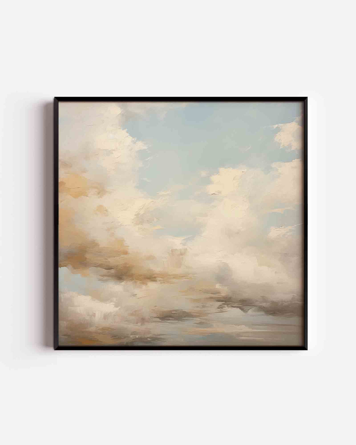 Wolkenlucht – kleurrijke illustratie poster als wanddecoratie