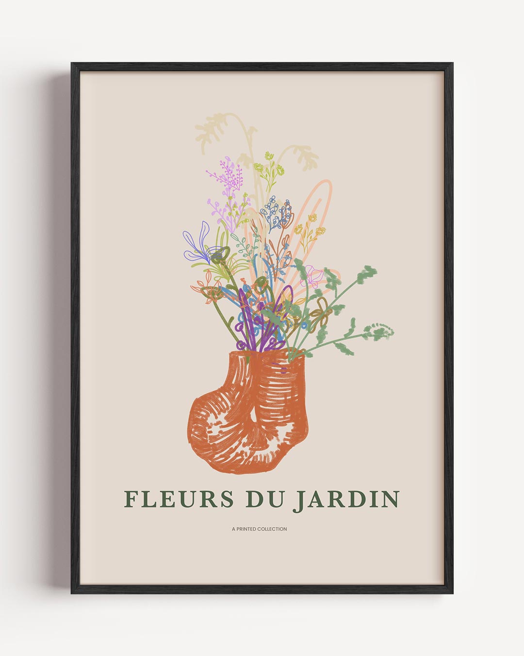Bloemrijke Tuindromen – bloemen portret poster als wanddecoratie