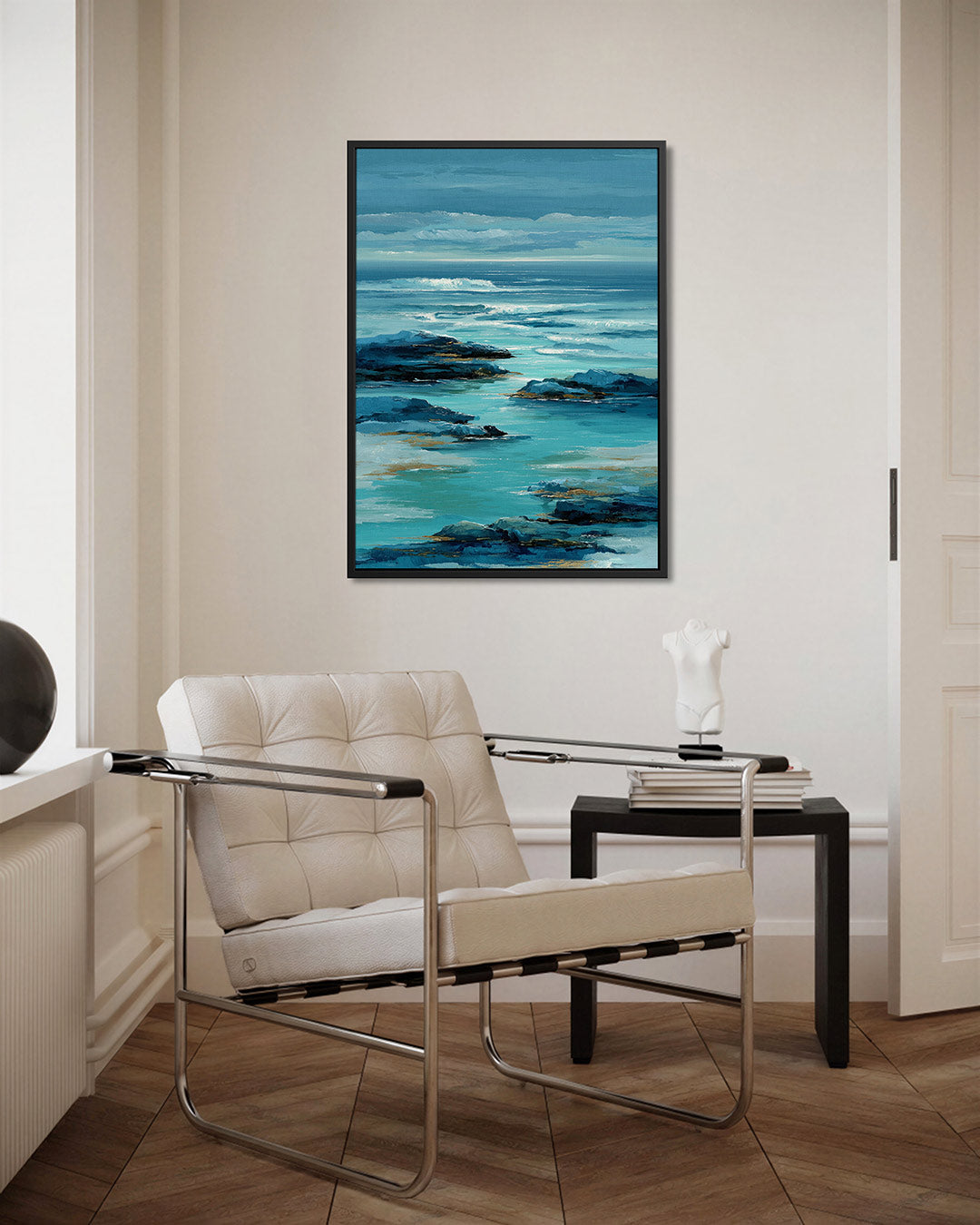 Oceaanlandschap – kunstwerk als stijlvolle wanddecoratie