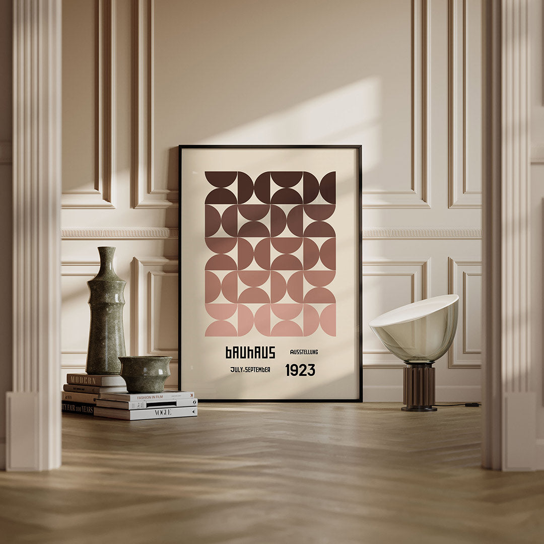 Vormritme en balans – moderne Bauhaus wandkunst als poster