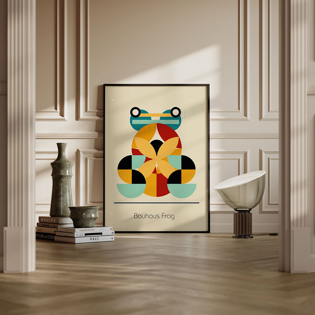 Vormen en vlakken – moderne Bauhaus wandkunst als poster