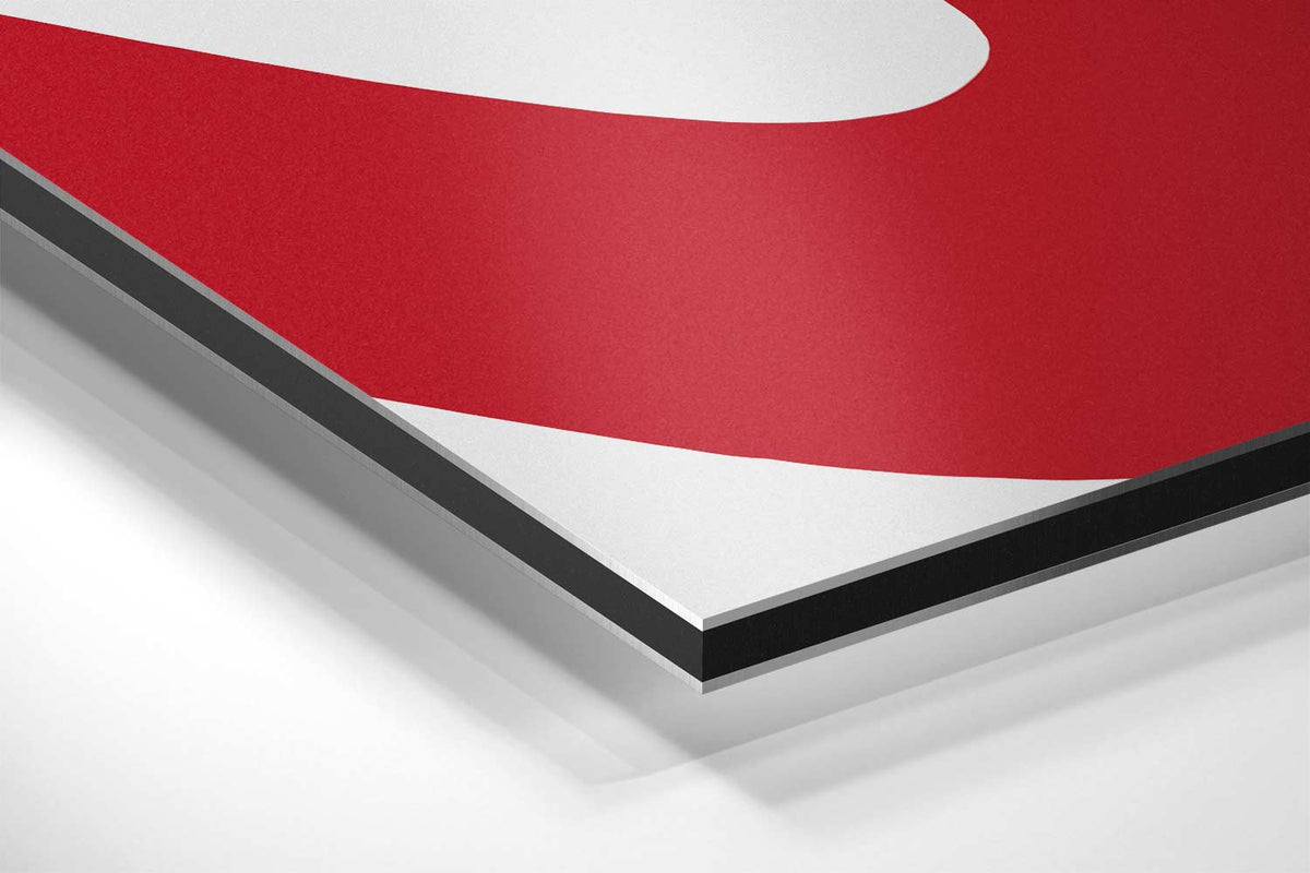 Dynamisch Rood – canvas kunstwerk als wanddecoratie
