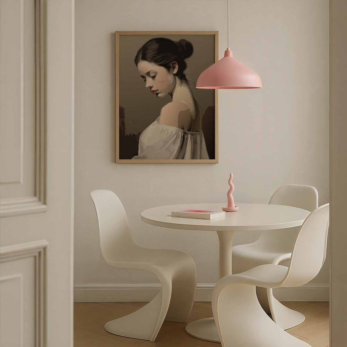 Elegante Portretposter – staande paas wanddecoratie van WallArtistic
