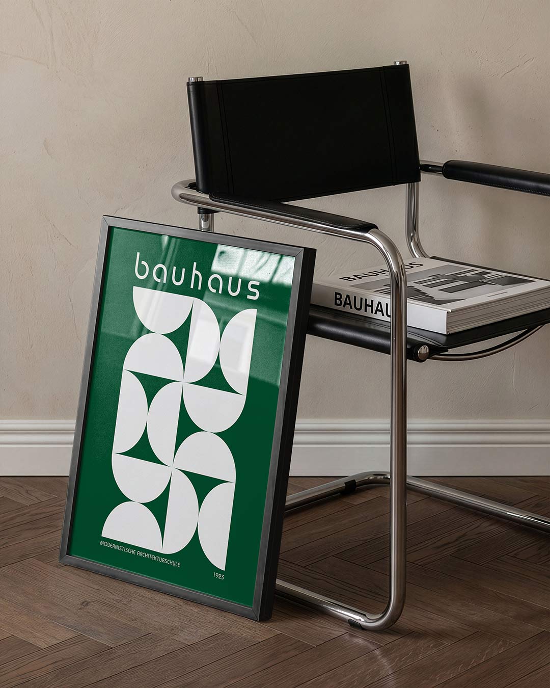 Geometrische vormen – staande Bauhaus poster voor aan de muur