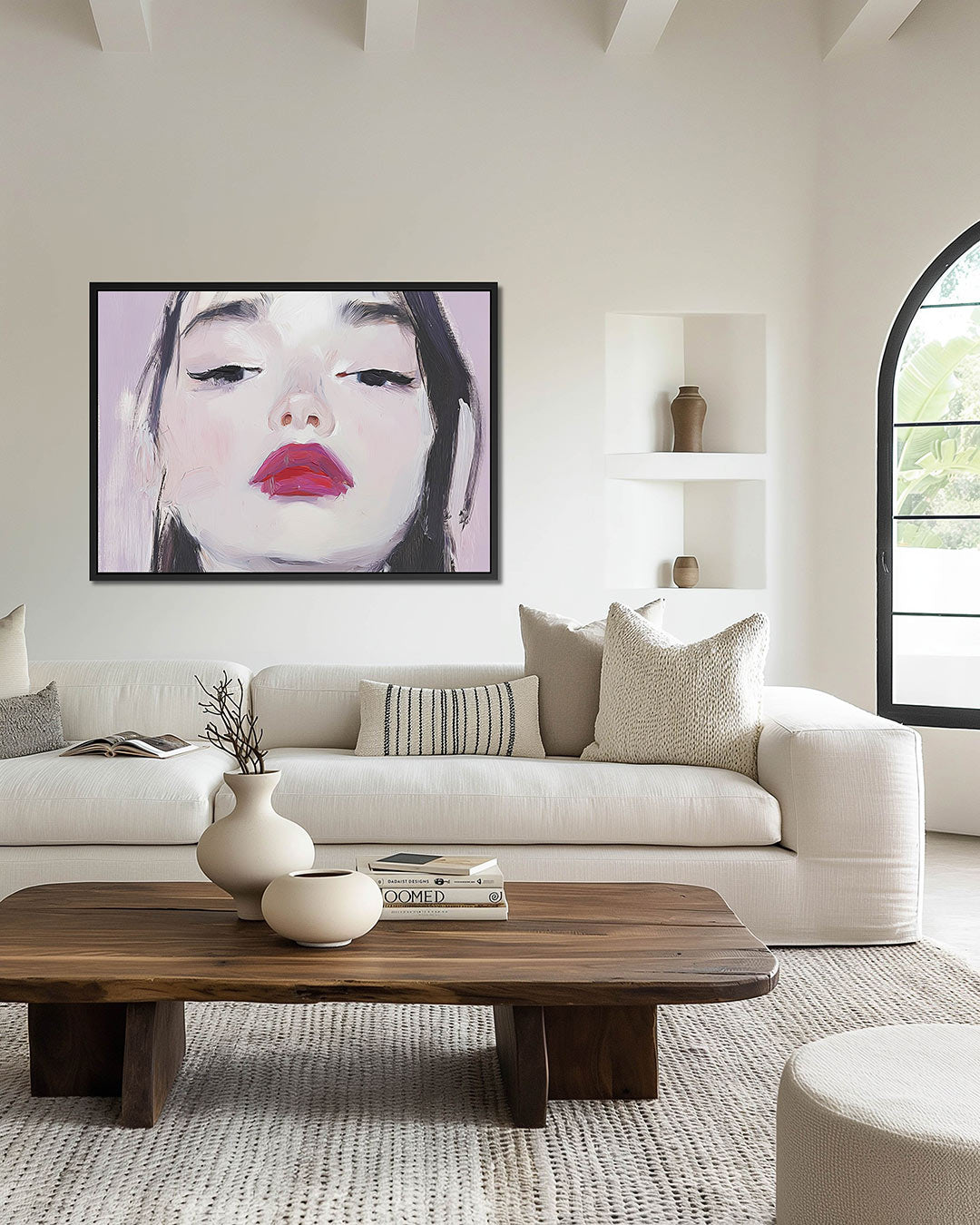 Portretstudie – Liggende wanddecoratie – wanddecoratie in interieur