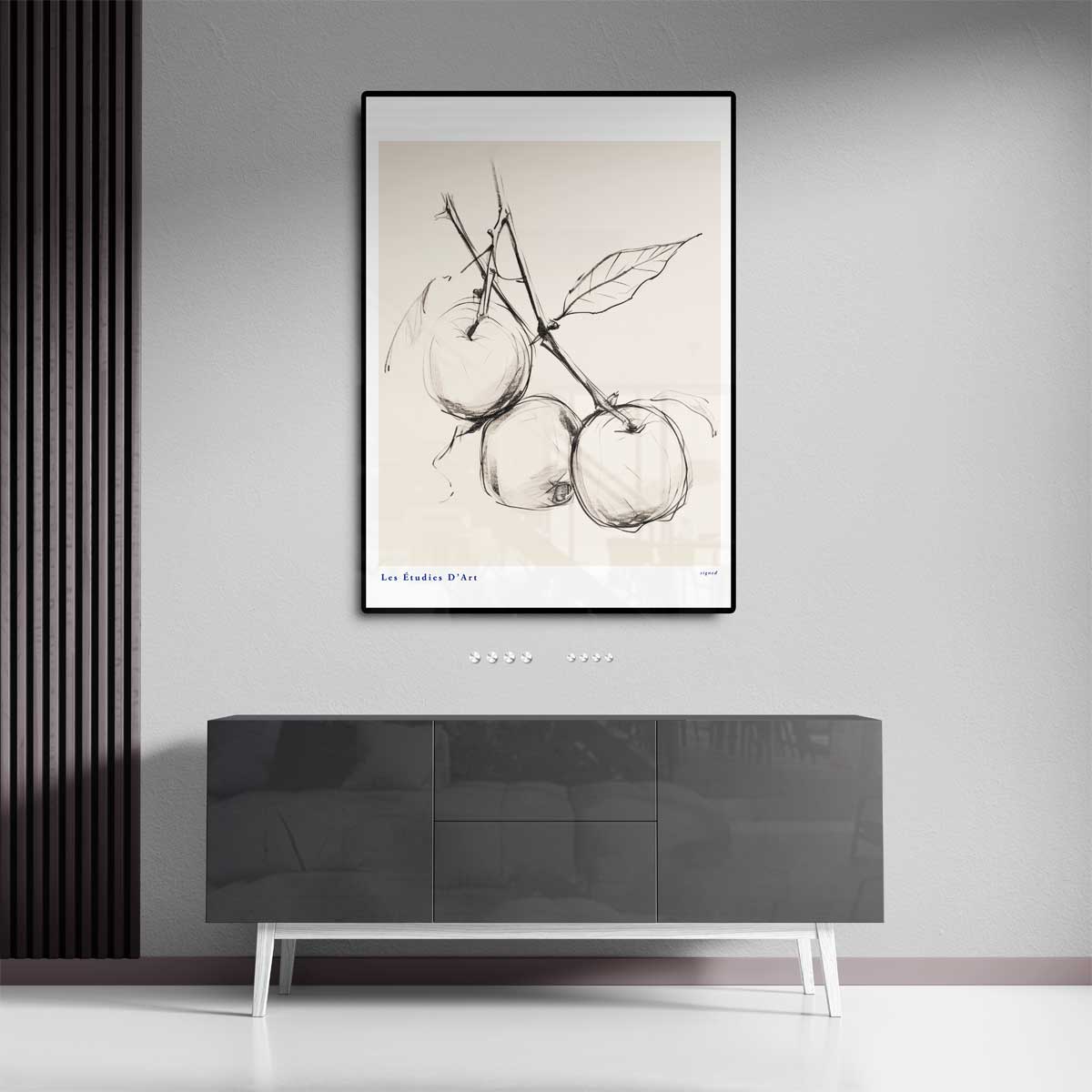 Simpele Schets van Appels – staand kunstwerk voor modern interieur