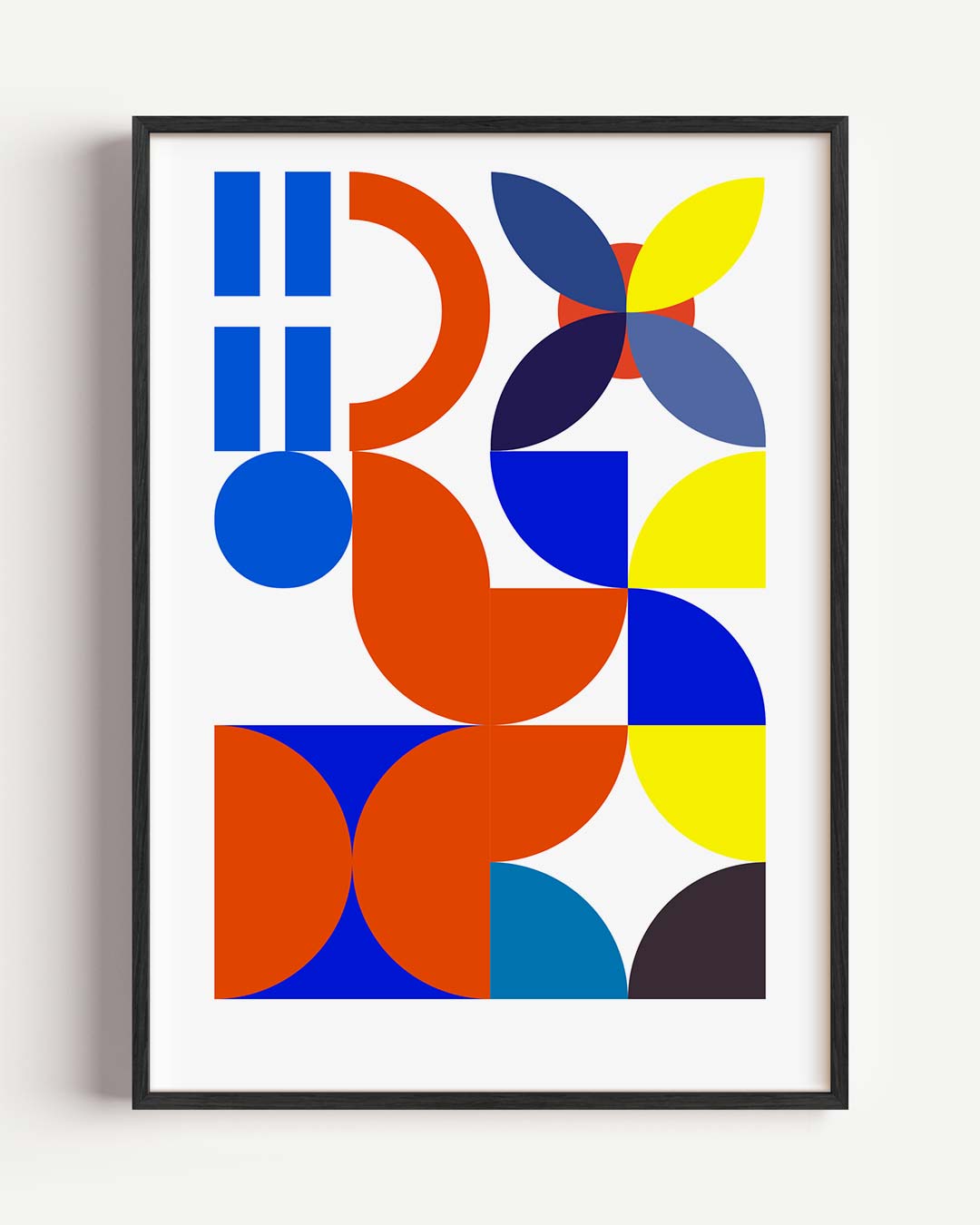 Kleurrijke Geometrische Kunstposter – dieren portret poster als wanddecoratie