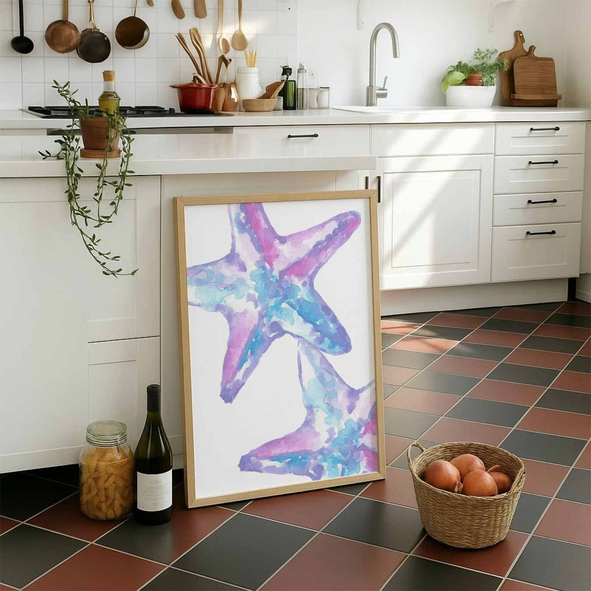 Paarse Zeesterren – dieren portret poster, afbeelding 7