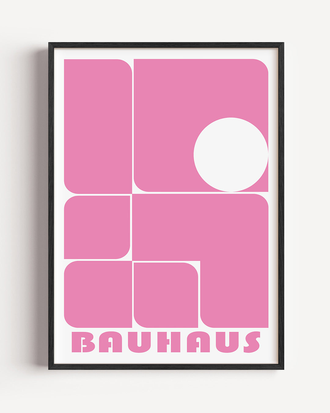 Vormen en vlakken – staande Bauhaus poster als wanddecoratie