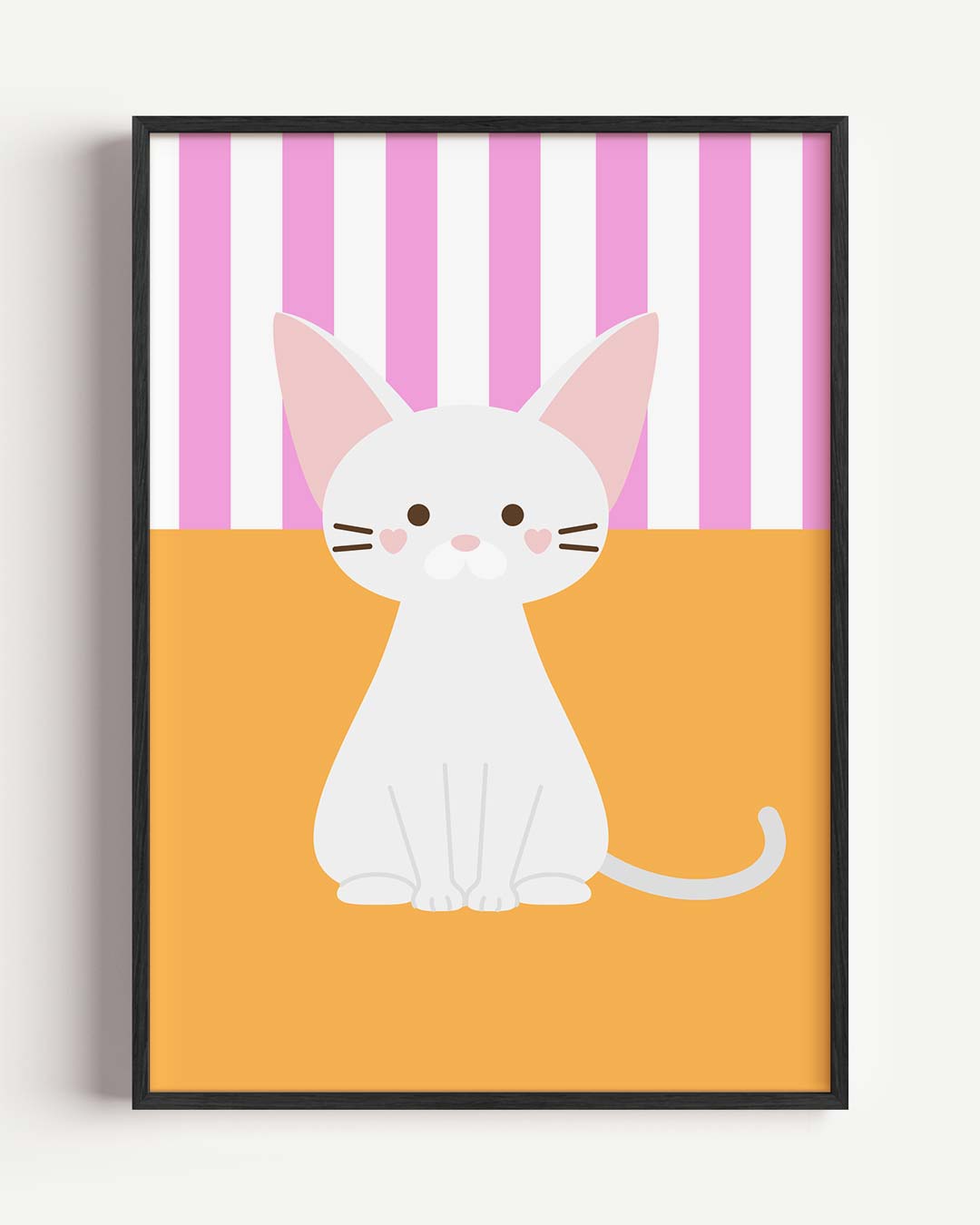 Schattige Kattenposter – kids portret poster als wanddecoratie