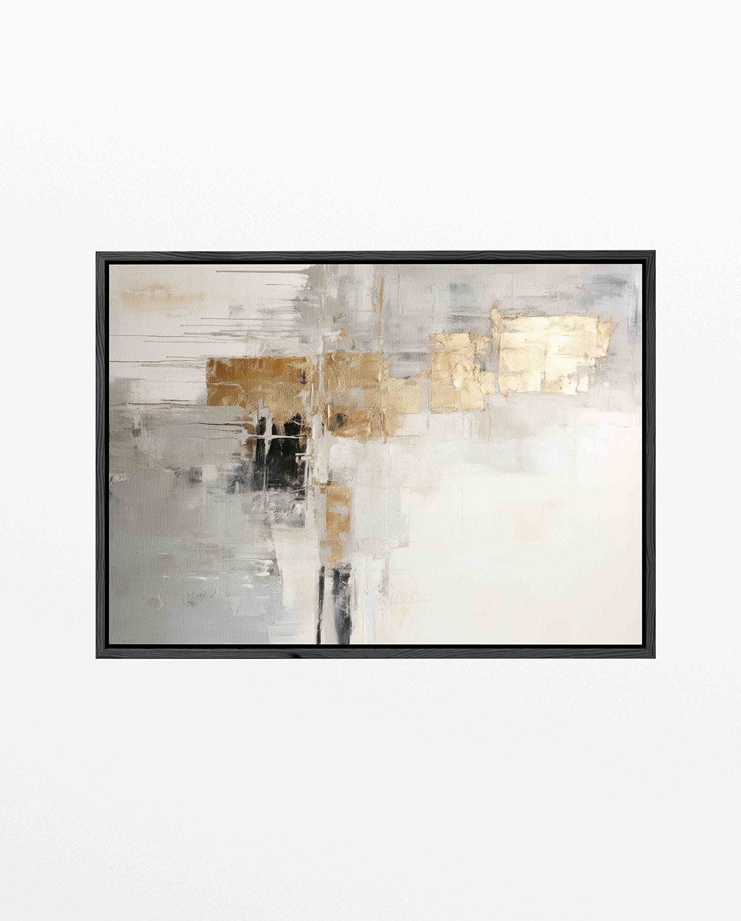 Gelaagde compositie – liggend abstract kunstwerk