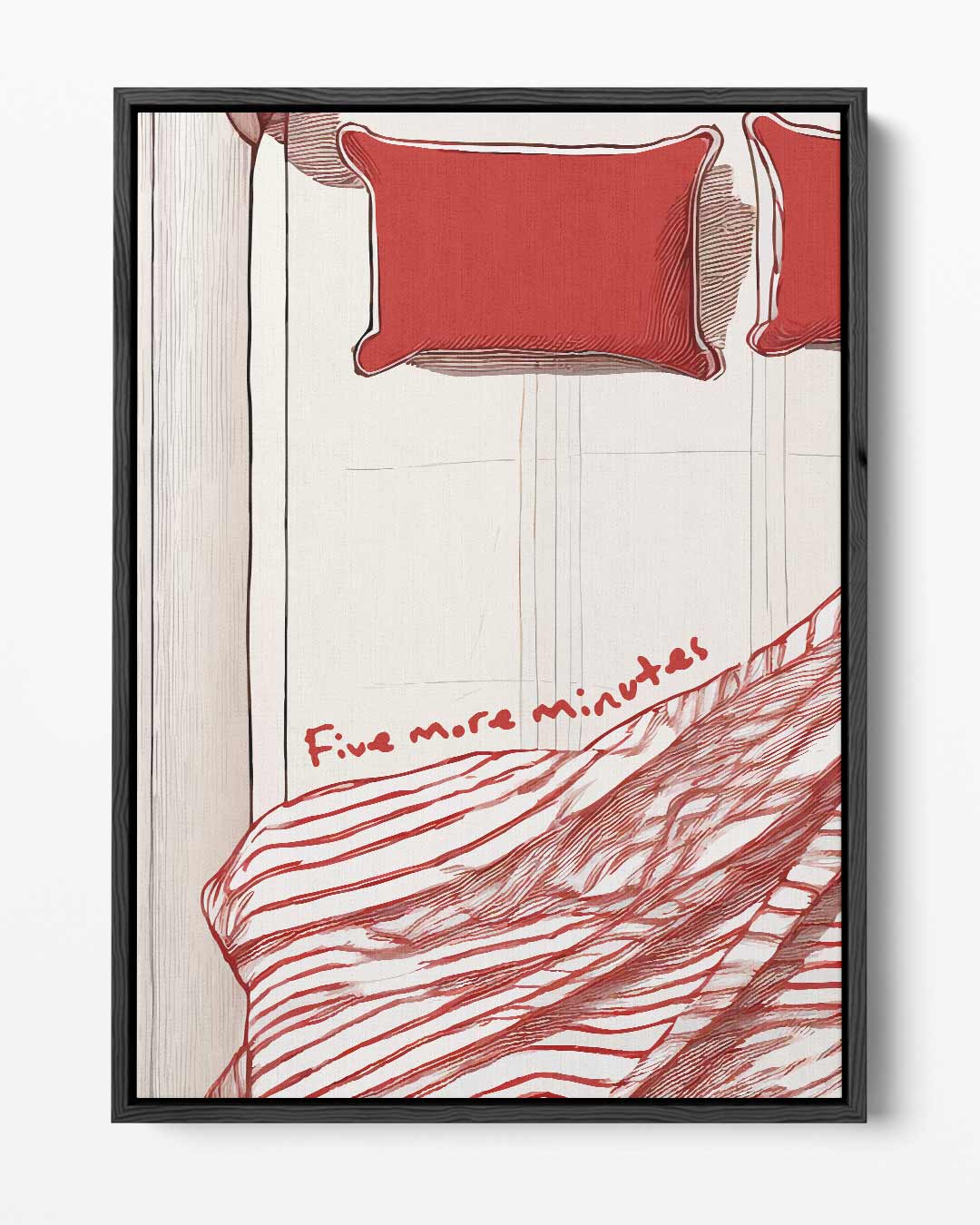 Vijf Minuten Meer – portret kunstwerk als wanddecoratie