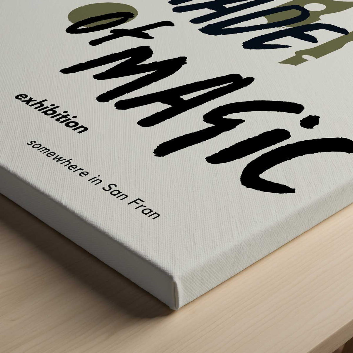 Made of Magic kunsttentoonstelling – canvas kunstwerk als wanddecoratie