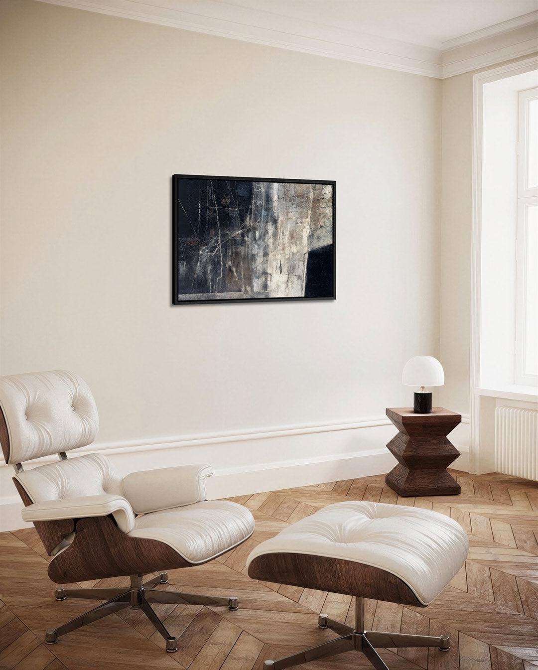 Gelaagde structuren – Abstract kunstwerk – alternatieve weergave van het kunstwerk