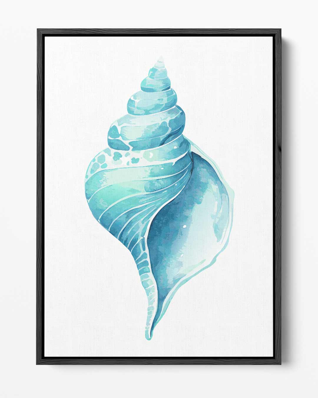 Turquoise Schelp Illustratie – portret kunstwerk als wanddecoratie
