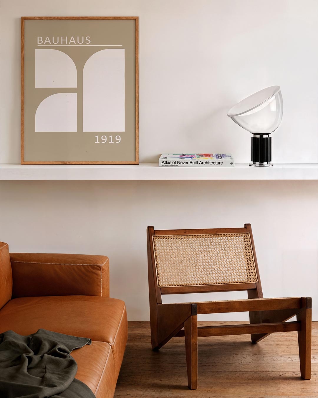 Vorm en balans – staande Bauhaus poster voor aan de muur