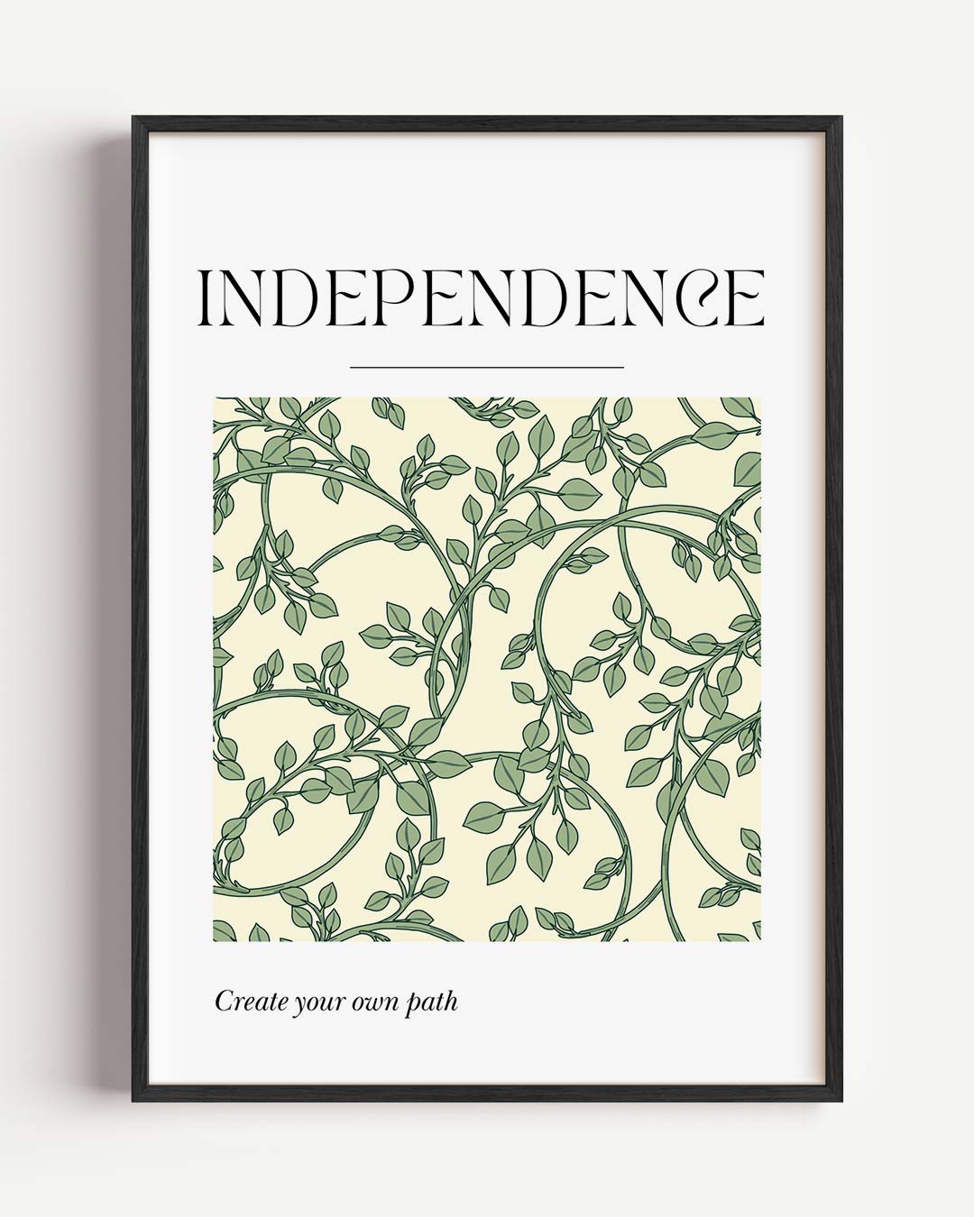 Independence – quote portret poster als wanddecoratie