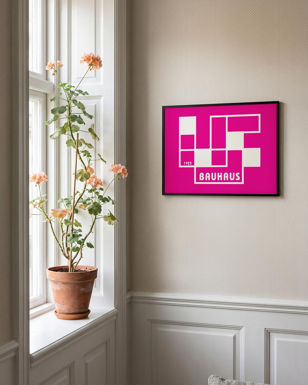 Abstracte – liggende Bauhaus poster voor aan de muur