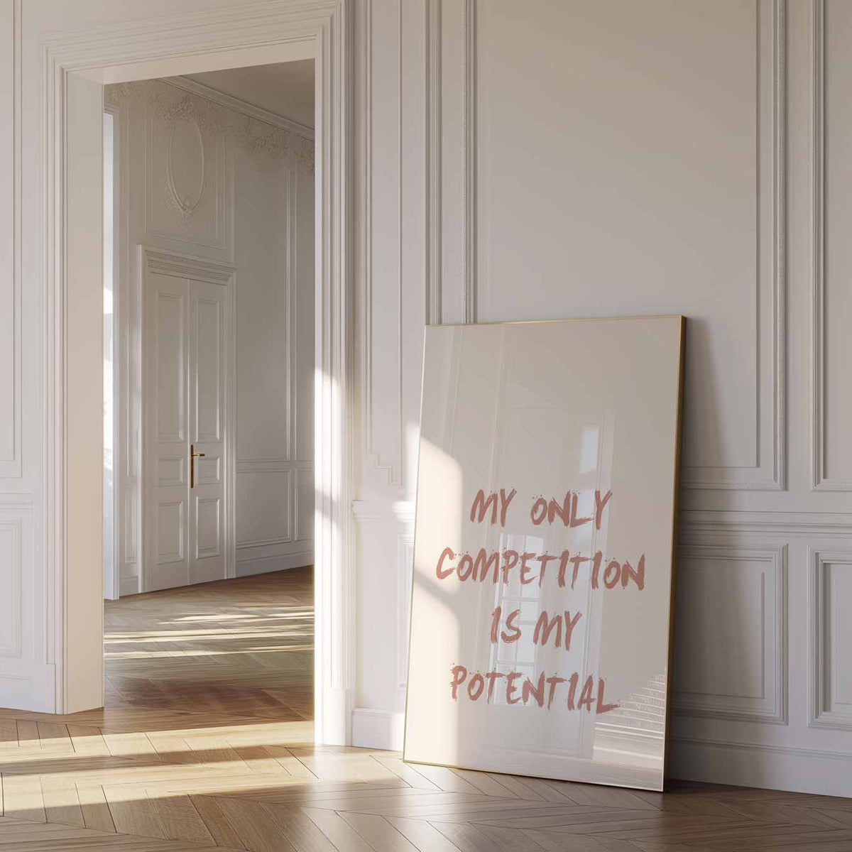 Inspirerende Potentie – urban poster in staand formaat
