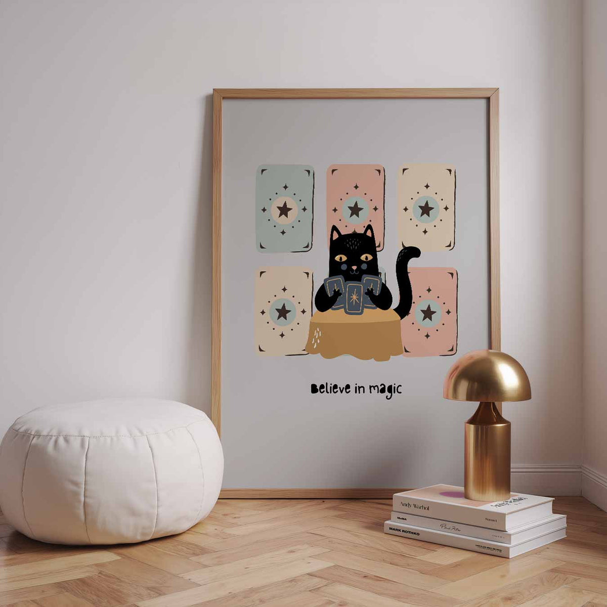 Magische Kat Tarot – staande muurposter met mindful uitstraling