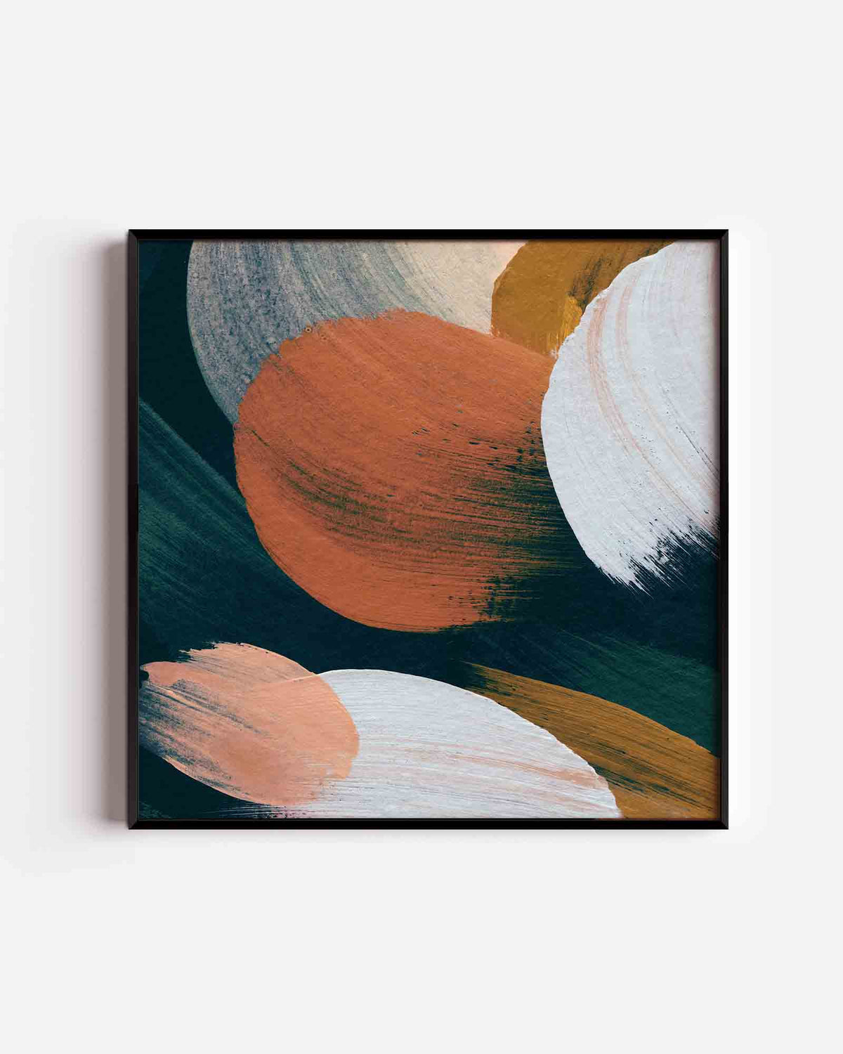 Abstracte vormen – schilderkunst vierkante poster als wanddecoratie