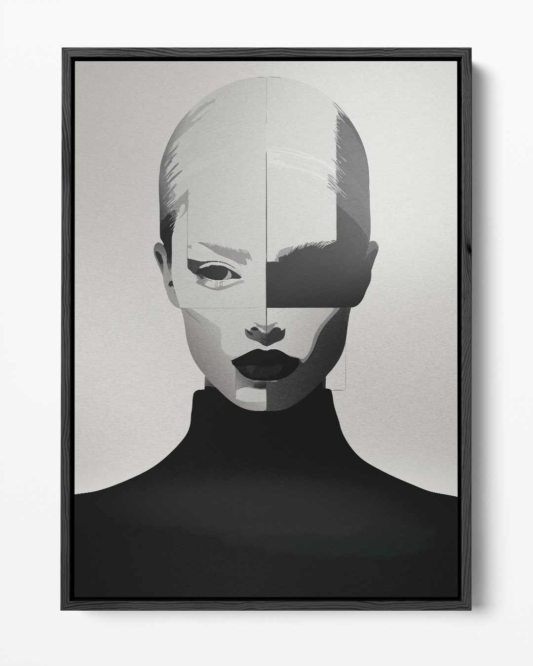 Mystieke Gezichtsvorm – portret kunstwerk als wanddecoratie