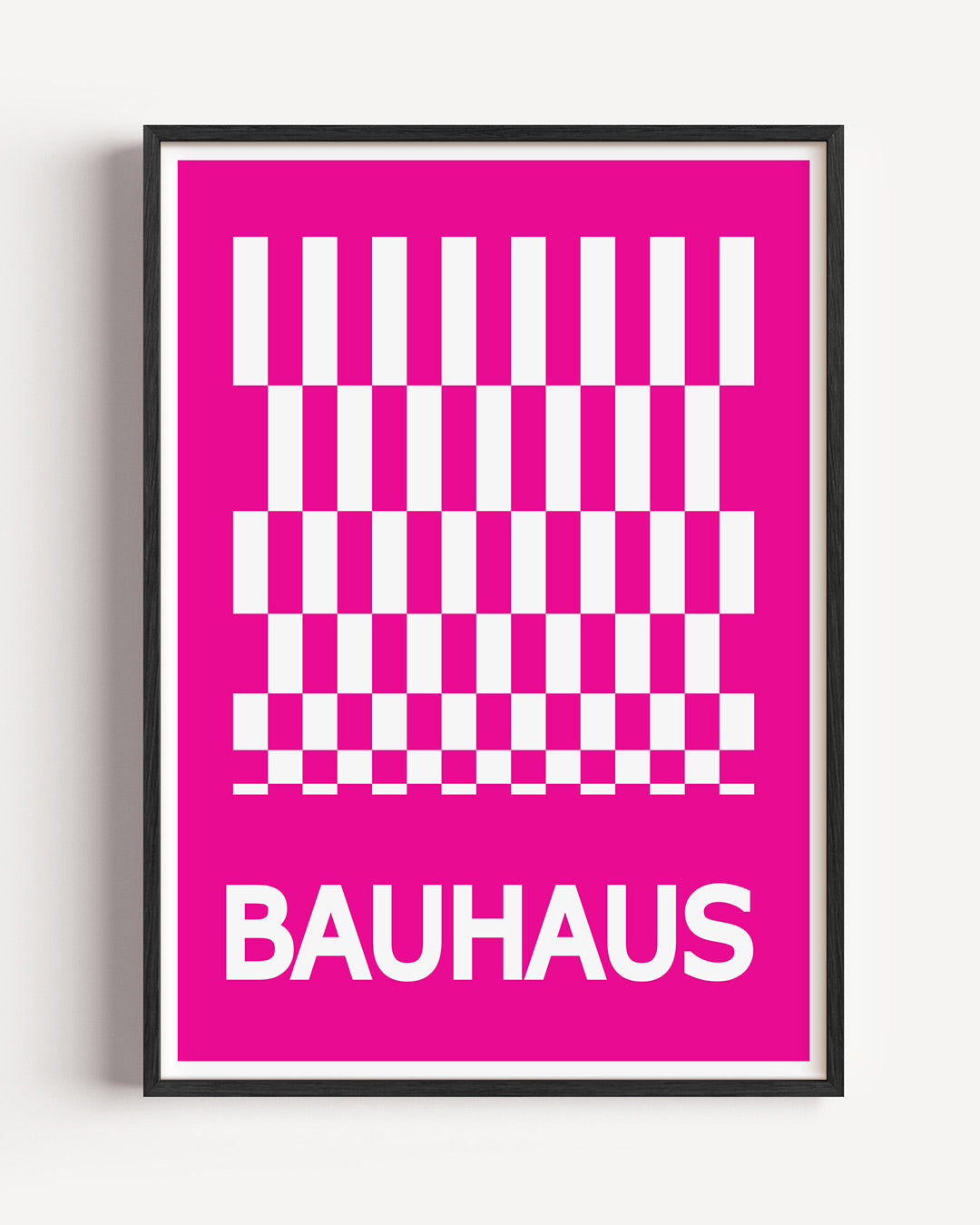Ritme en kleur – staande Bauhaus poster als wanddecoratie