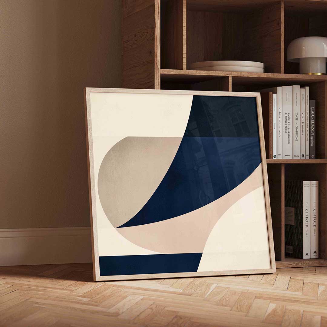 Abstracte vormen – vierkante moderne wanddecoratie van WallArtistic
