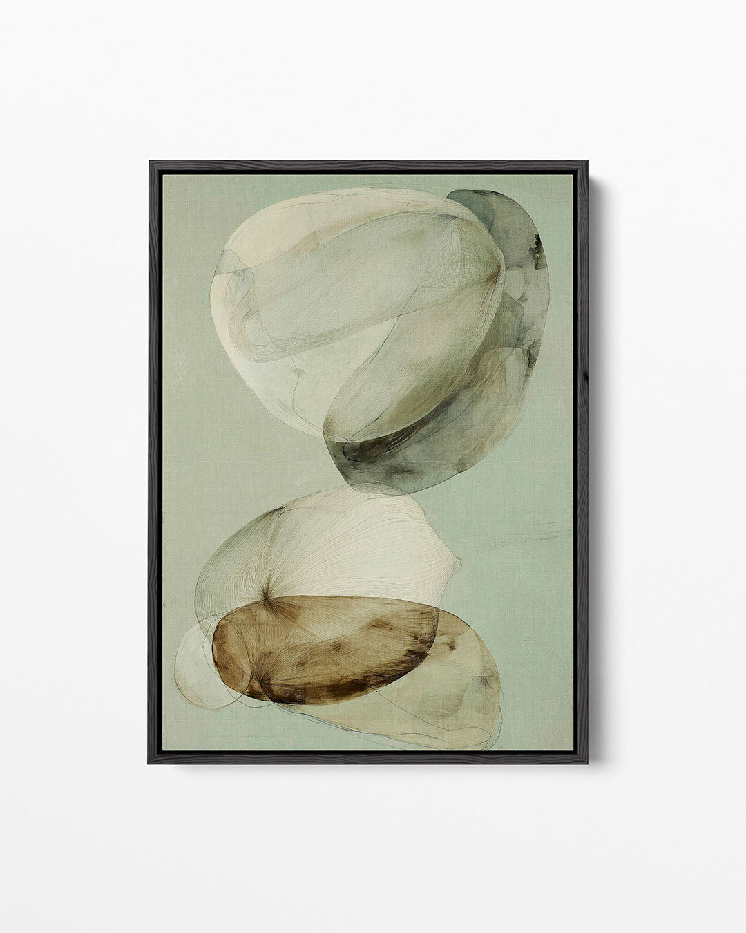 Organische vormen compositie – staand wanddecoratie kunstwerk