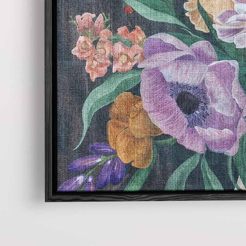 Bloemenpracht op Canvas – canvas wanddecoratie in portret formaat