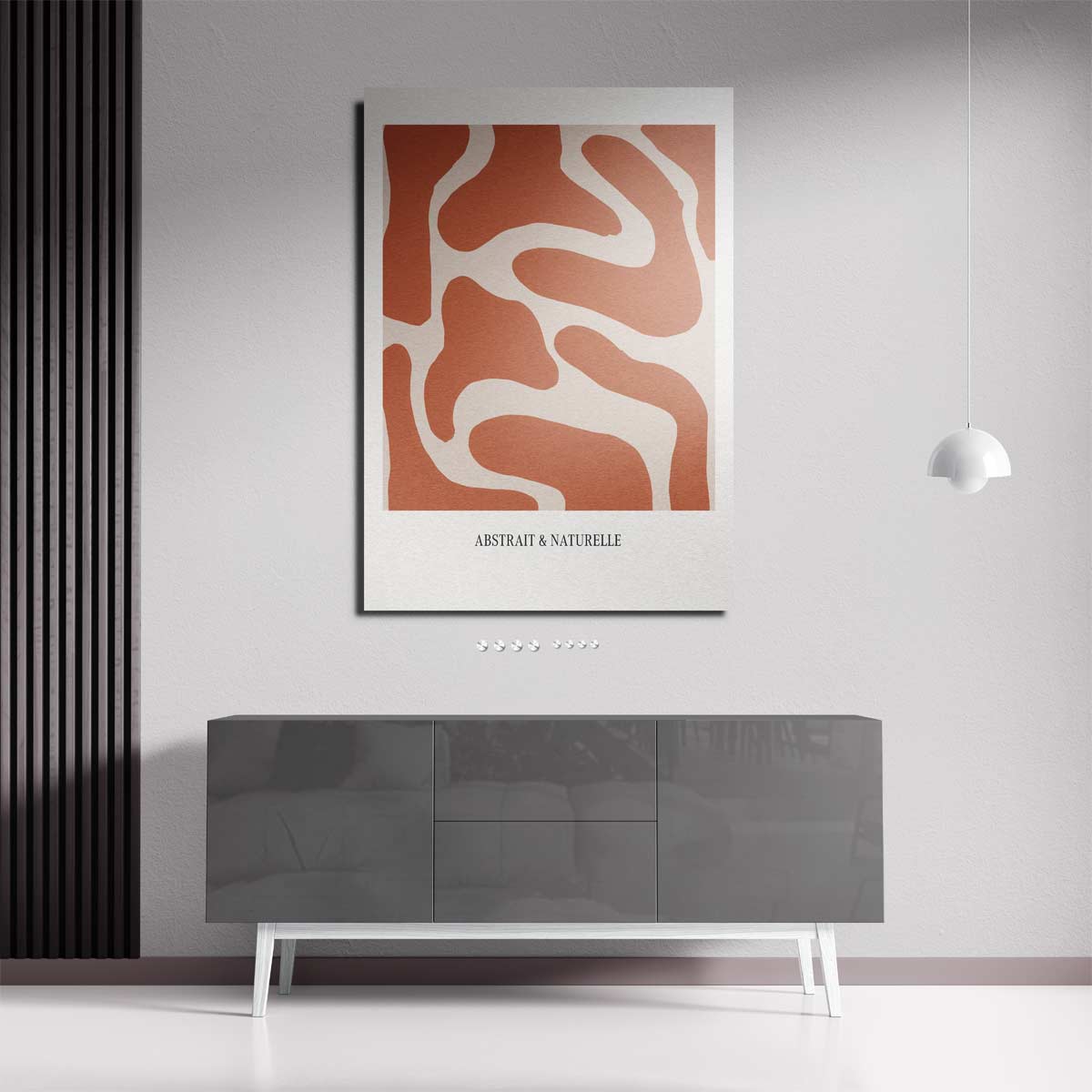 Organische Patroon Wonder – staande wandkunst voor woonkamer of interieur
