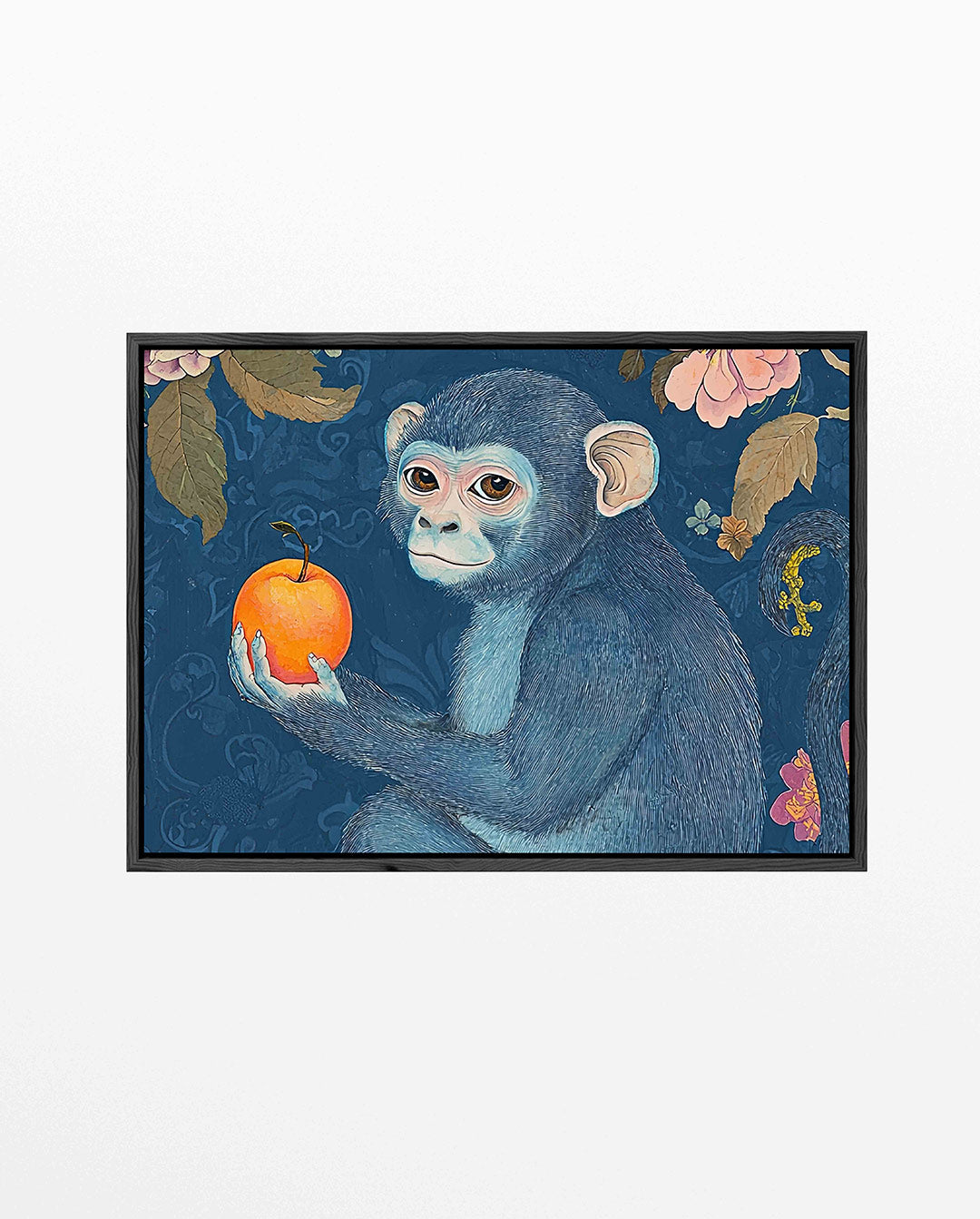 Dromerige aap – liggend dieren kunstwerk