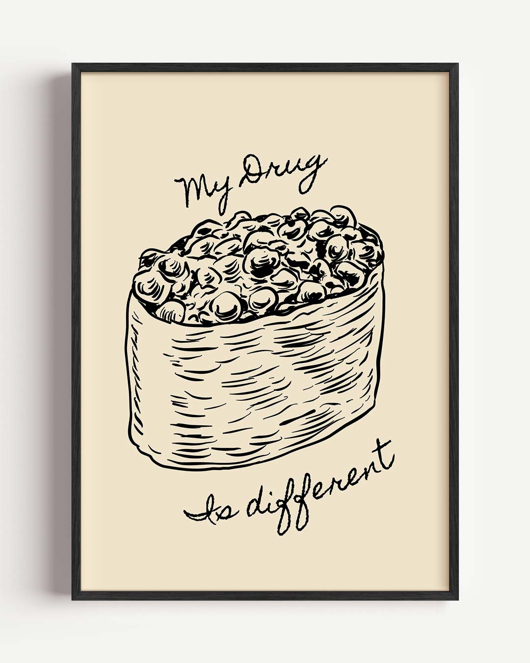 Speelse Snack Inspiratie – keuken portret poster als wanddecoratie