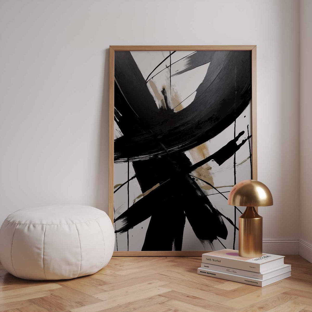 Moderne Abstracte Expressie – staande kleurrijke abstracte wanddecoratie van WallArtistic