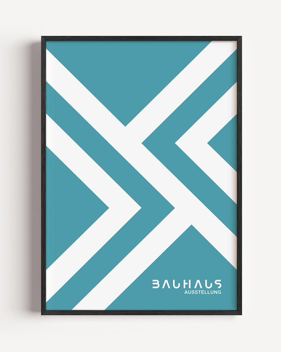 Lijnen en vlakkenspel – staande Bauhaus poster als wanddecoratie