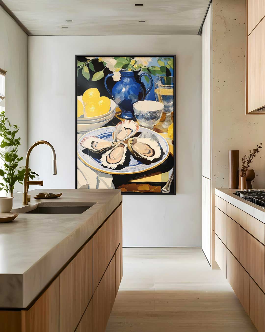 Zomerse Stilleven Sensatie – staand kunstwerk voor modern interieur