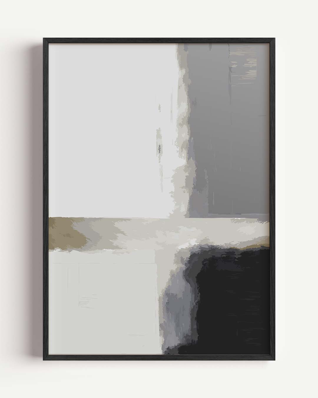 Moderne Abstracte Kunstposter – kleurrijke abstracte portret poster als wanddecoratie
