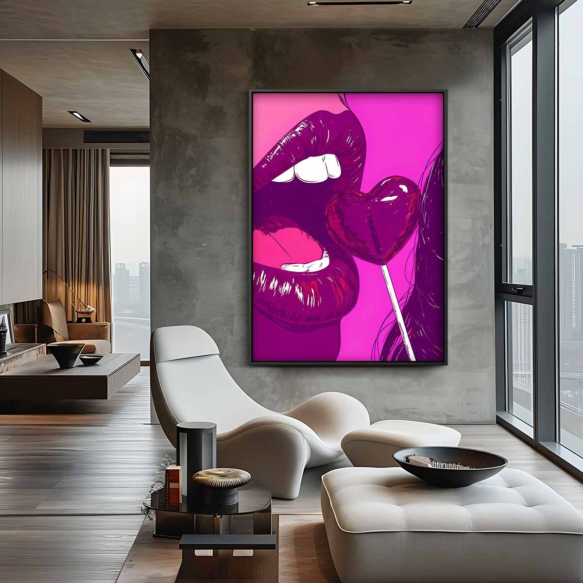 Zoete Verleiding Kunstwerk – canvas wanddecoratie in portret formaat