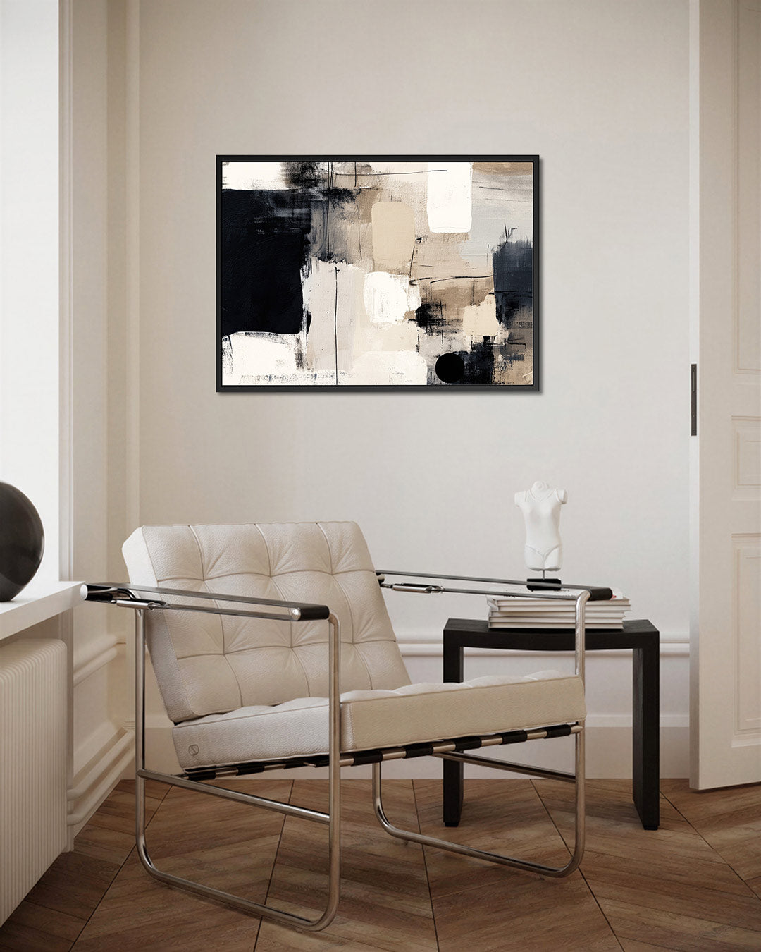 Geometrische compositie – kunstwerk op canvas, dibond of plexiglas