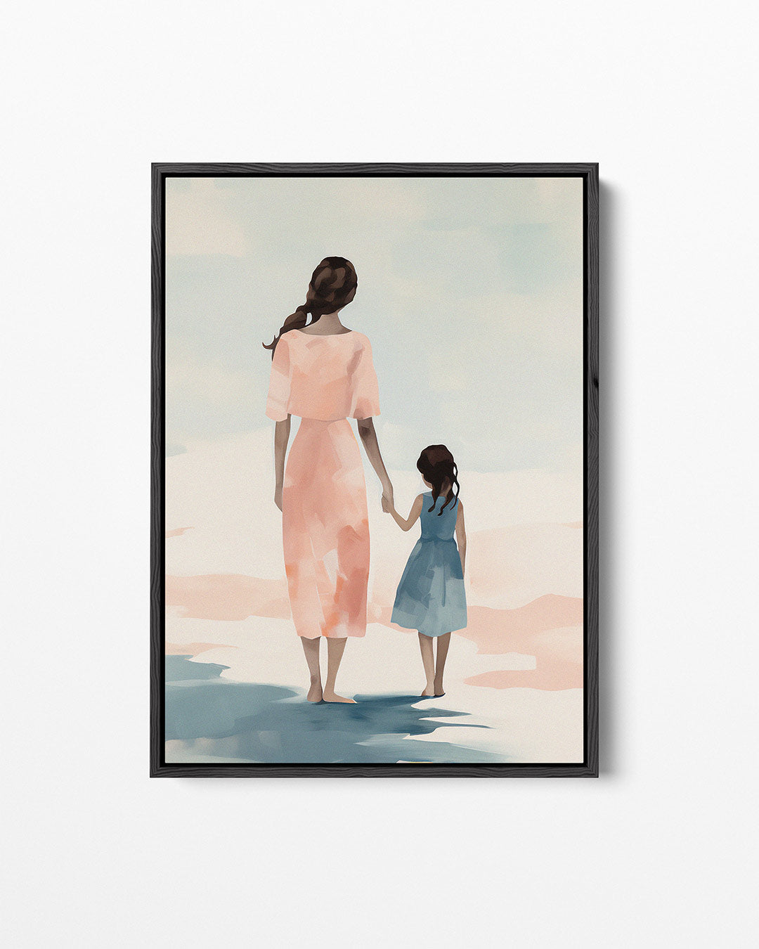 Moeder en kind – staand wanddecoratie kunstwerk