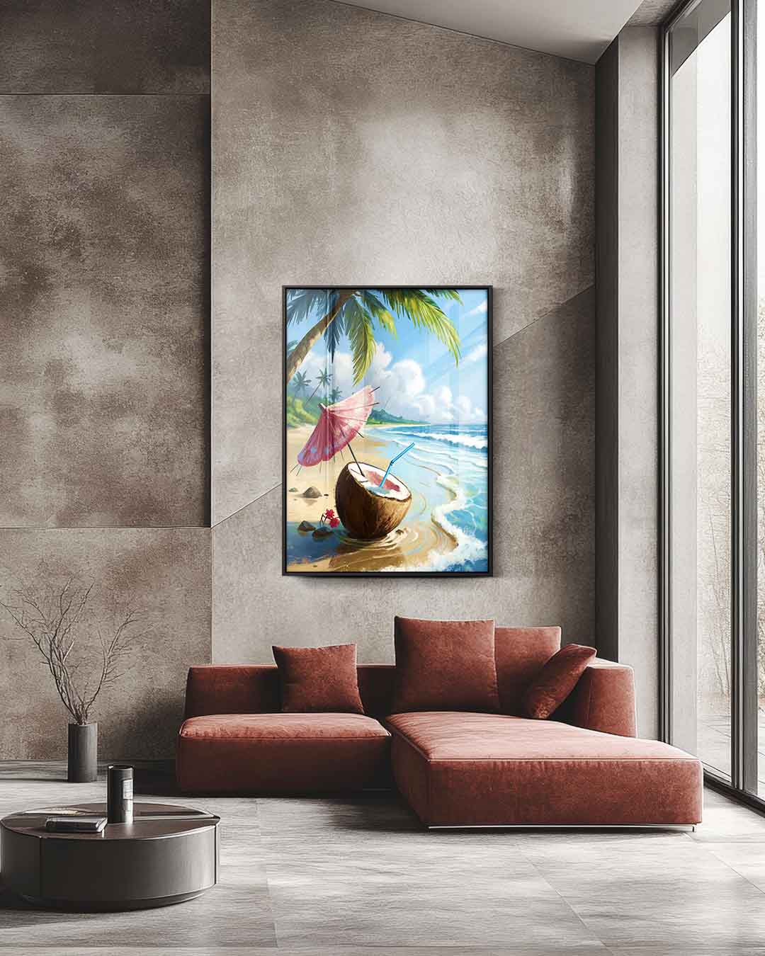 Tropische Dagdroom – staande wandkunst voor woonkamer of interieur