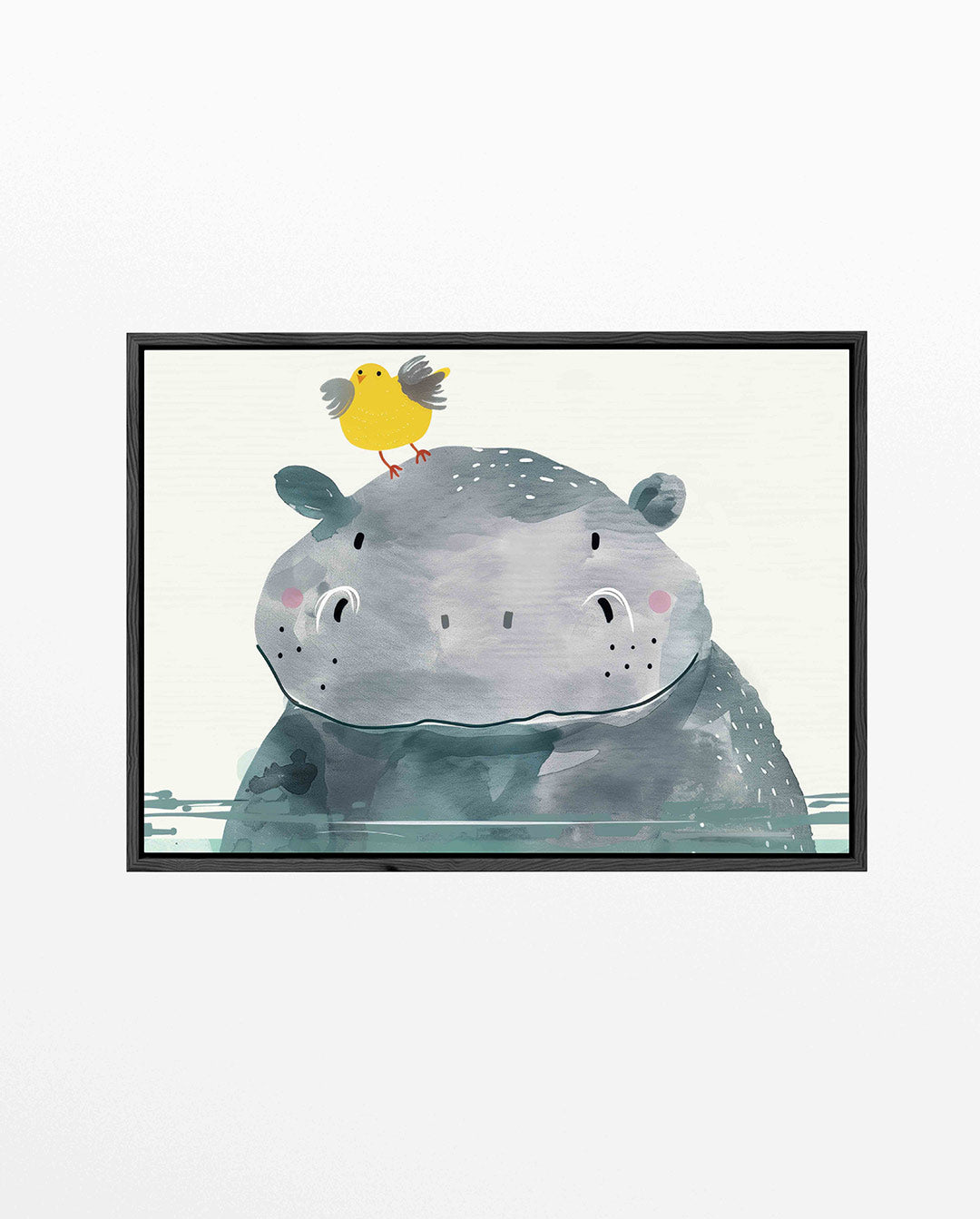 Vrolijke dierenillustratie – Kinder kunstwerk – liggend kinder kunstwerk