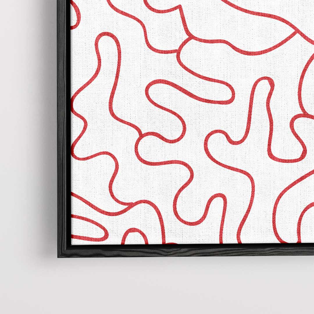 Dansende Lijnen – dibond kunstwerk als wanddecoratie
